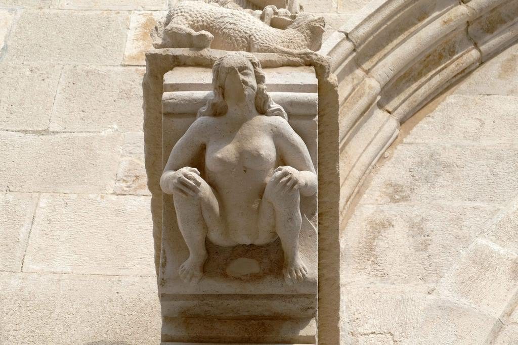 Female figure supposed to represent Eve.