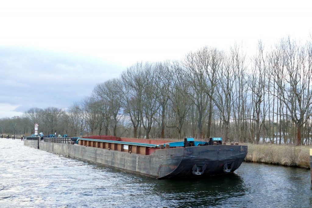 Barge on the Elbe-Havel canal.