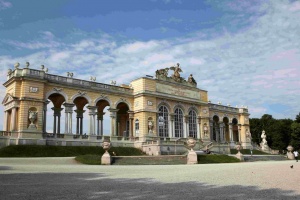 Gloriette at Schönbrunn Palace, with its neoclassical arcades.