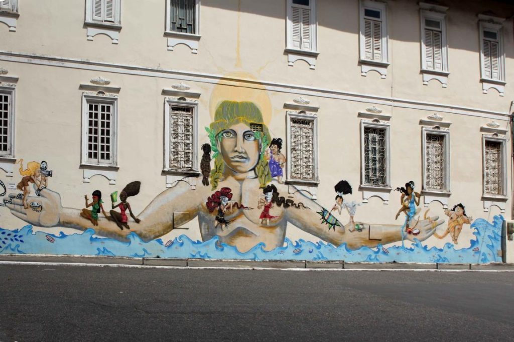 Brésil. Salvador de Bahia. Street art.