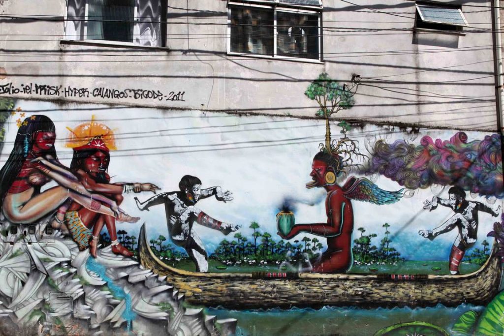 Brésil. Salvador de Bahia. Street art. 