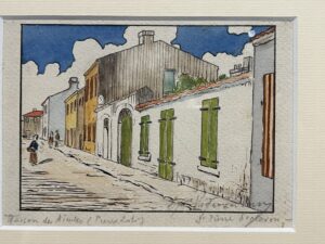 Oléron. House of Watercolours by Louis Lessieux.