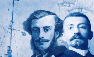 Gustave Viaud (1836-1865), marine surgeon, and his brother Julien.