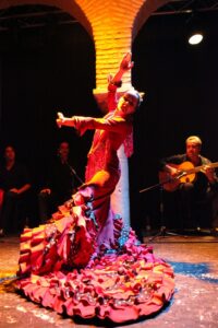Seville. Flamenco dancer. Museum-school of Cristina Hoyos.