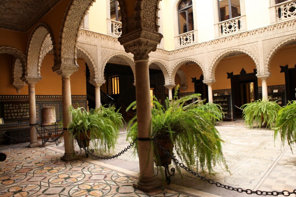 Seville. Palace of the Countess of Lebrija. Its patio is paved with Roman mosaics from Itálica.