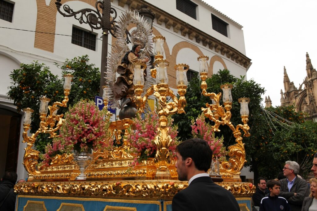 Seville. Procession of the Virgin of the Rosary.