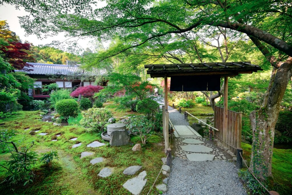 Japan. Tea house in Kyoto.