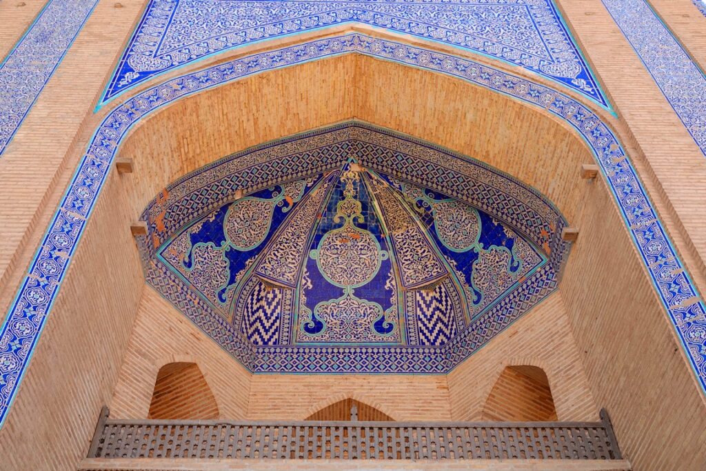 Khiva. Gate of the Muhammad Amin Khan medersa.