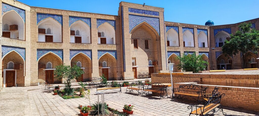 Khiva. Inner courtyard of the Muhammad Amin Khan medersa.