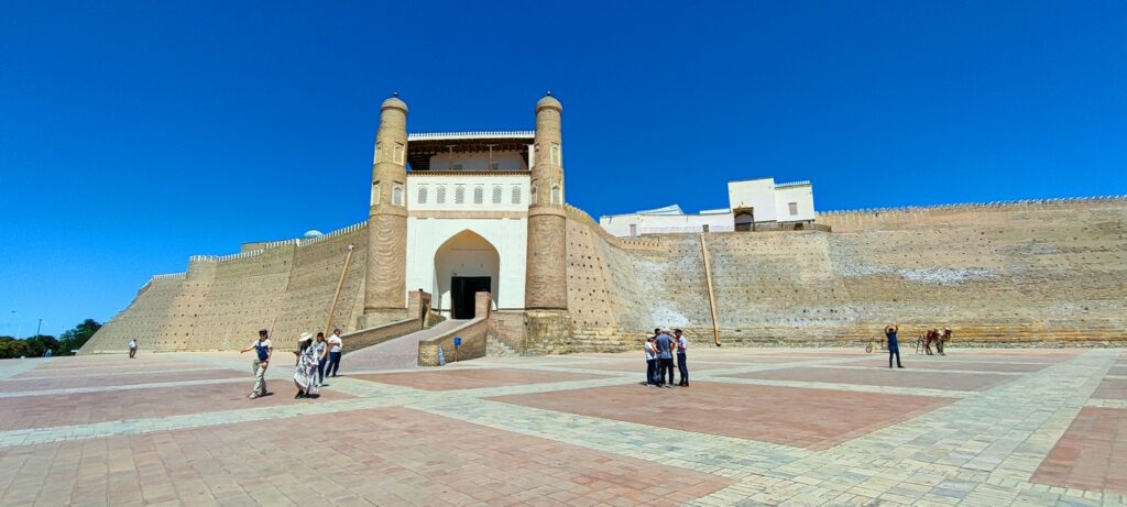 Bukhara. Entrance to the Ark fortress.