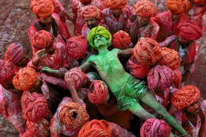 Inde. Rajasthan. Festival de Holi à Jaipur. Steve McCurry, 1996.