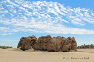 Sudan. The Eastern Deffufa was built during the Kingdom of Kerma between 2500 and 1500 BC. This structure served as a royal cemetery until the Egyptian conquest around 1450 BC. Carsten ten Brink.