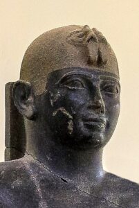 Soudan. Portrait du pharaon Taharqa. Musée de Kerma. Matthias Gehricke.