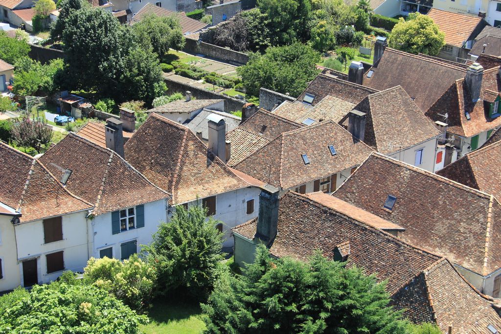 France. Vue sur la ville d'Orthez depuis la Tour Moncade. © Office de Tourisme Orthez.