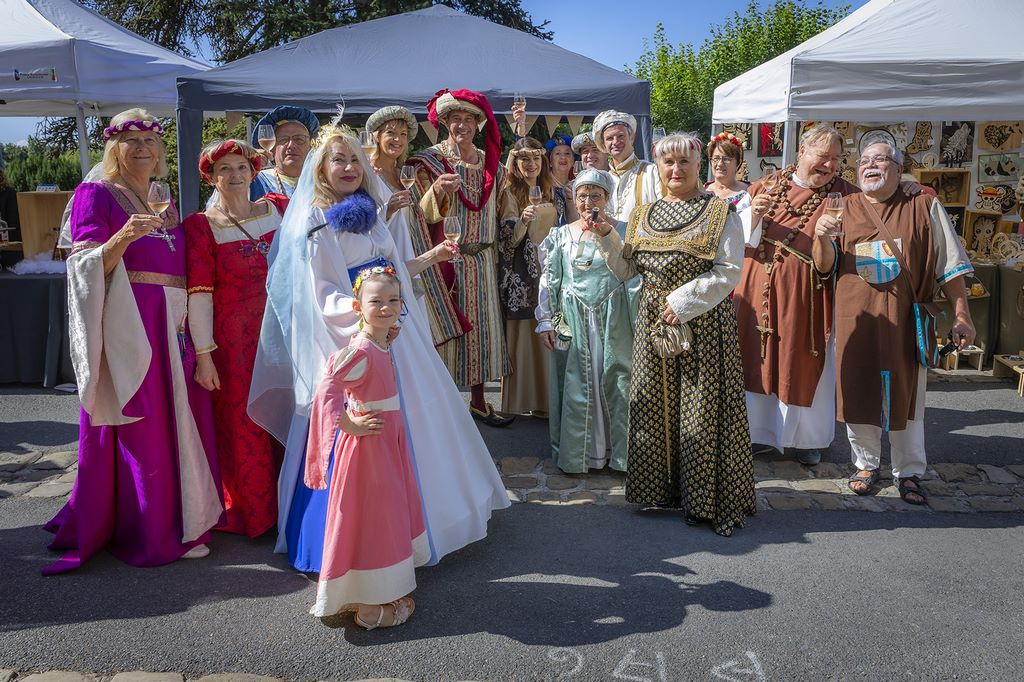 France. Disguised as knights, monks and gentlewomen, the locals take great pleasure in reliving Chinon's medieval past. Fabienne Bouéroux.