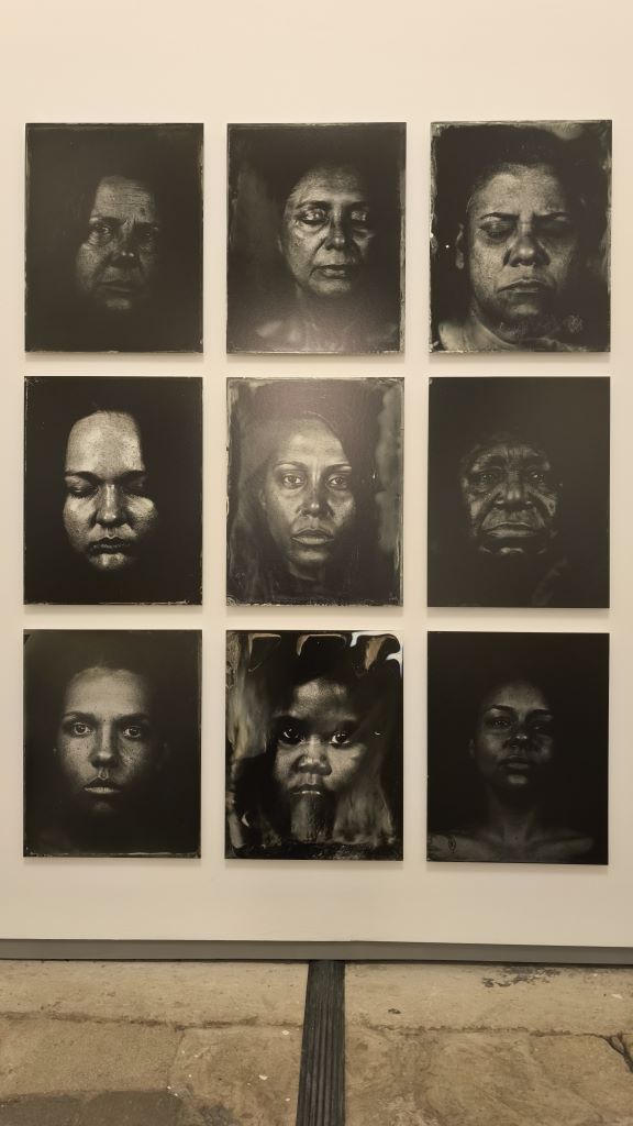 France. 56th Rencontres de la photographie d'Arles 2025. This majestic series of portraits by Brenda L. Croft, "Barangaroo" pays tribute to the sovereign women of the Cammeraygal people. B. Postel.