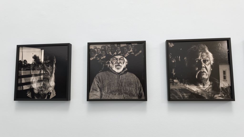 France. 56th Rencontres de la photographie d'Arles 2025. These portraits by Tace Stevens highlight men who were torn as children from their families and their country, condemning them to a life marked by this pain and trauma. B. Postel.