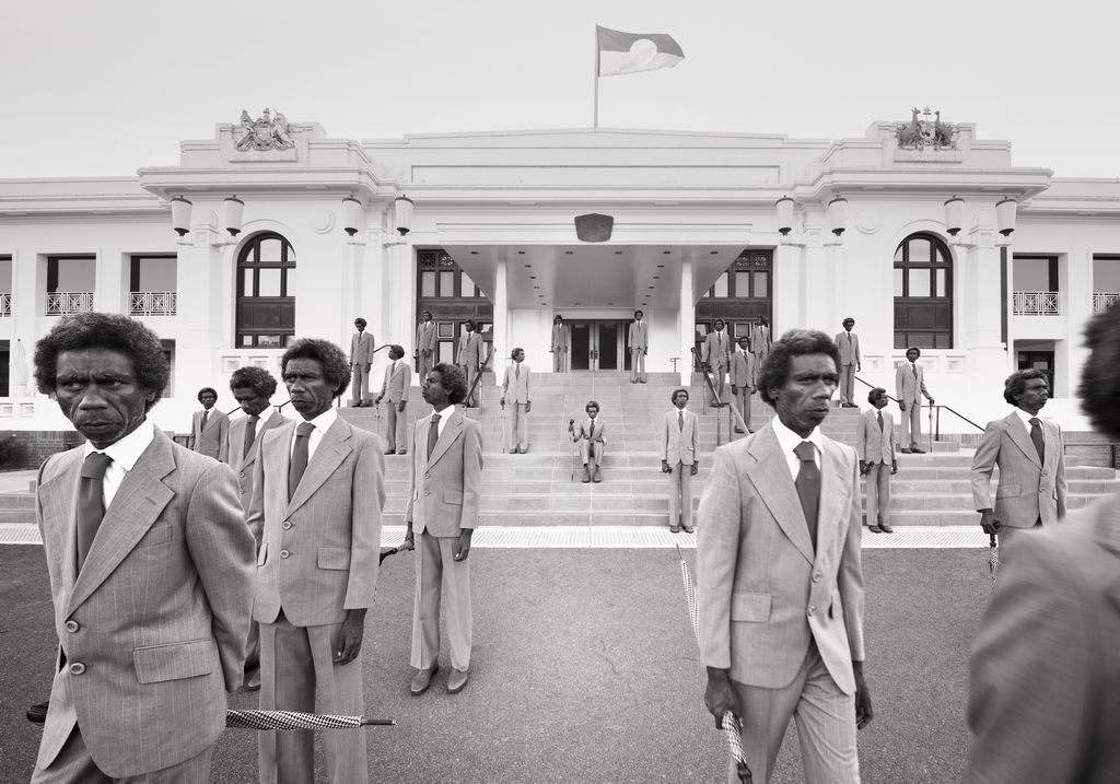 France. 56th Rencontres de la photographie d'Arles 2025.  Majority Rule (Parliament) series, 2014. Michael Cook (Bidjara). Courtesy of the artist / Jan Murphy Gallery.