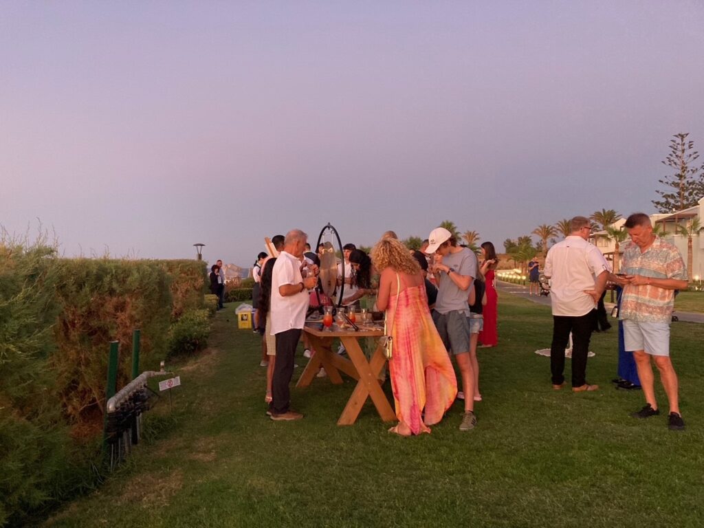 Crete. Sunset aperitif at Kappa Club Iberostar Creta Marine. C. Lasseur.