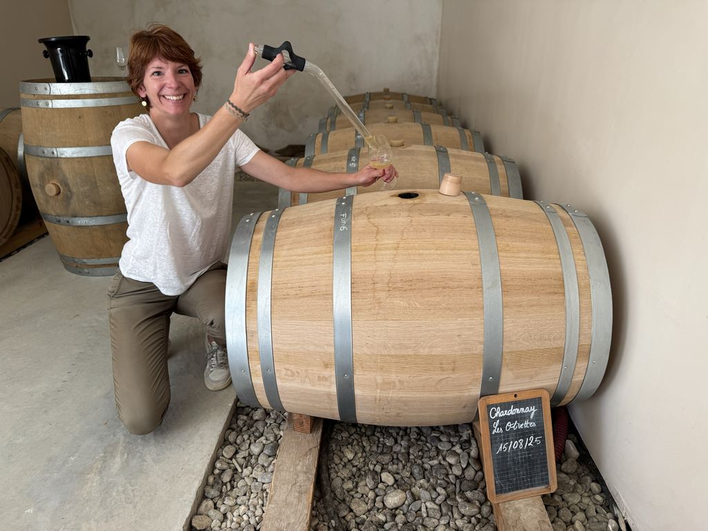 France. Clos Teisseire. A nurse by profession, Laetitia Teisseire made the bold decision to give up her white coat to take over the family business when her father-in-law, Jean-Claude Teisseire, retired. 