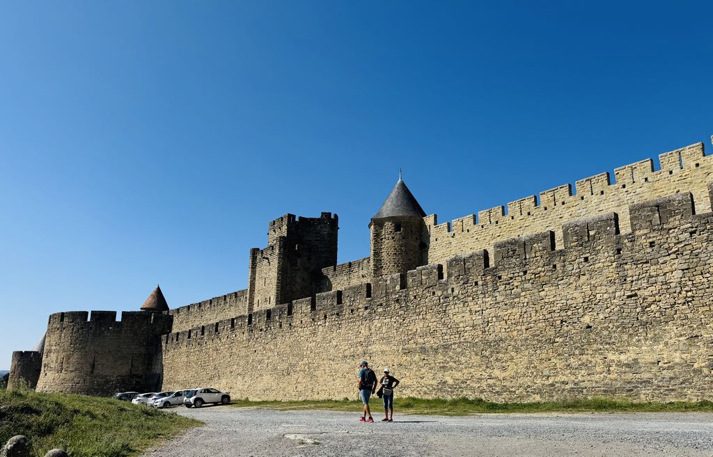 France. Carcassonne became a royal city in 1226, and was fortified with a 1,600-metre-long outer rampart.