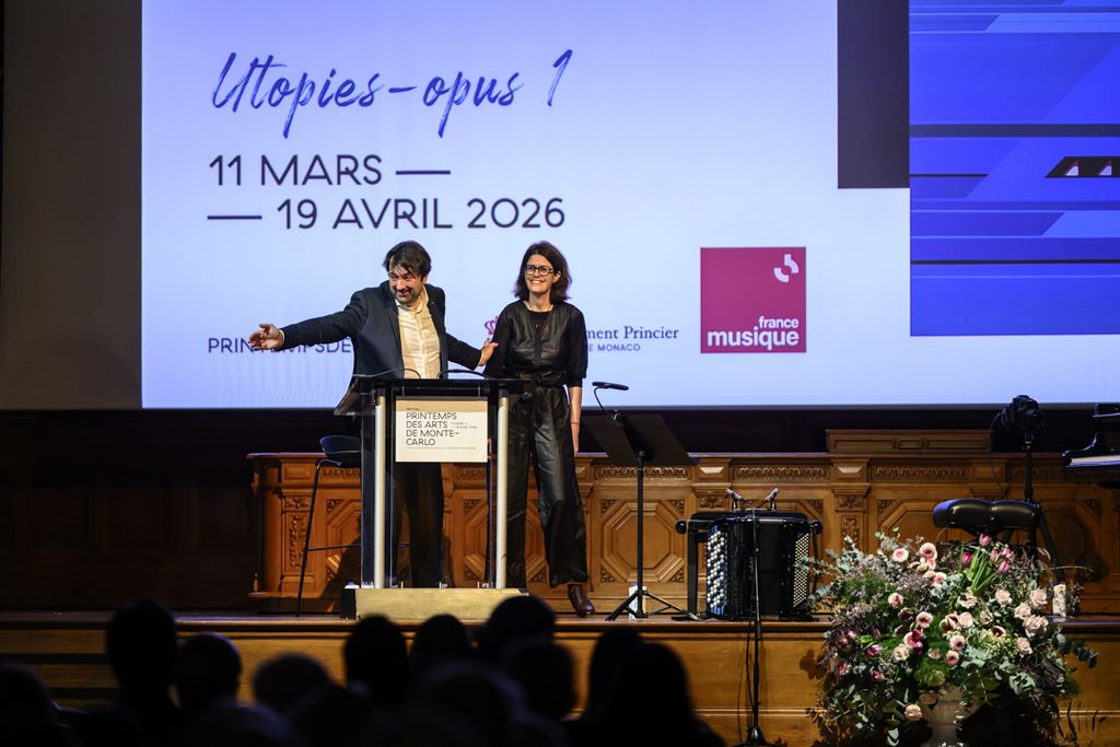 Monte-Carlo. Printemps des Arts. Bruno Montovani et Claudine Simon.