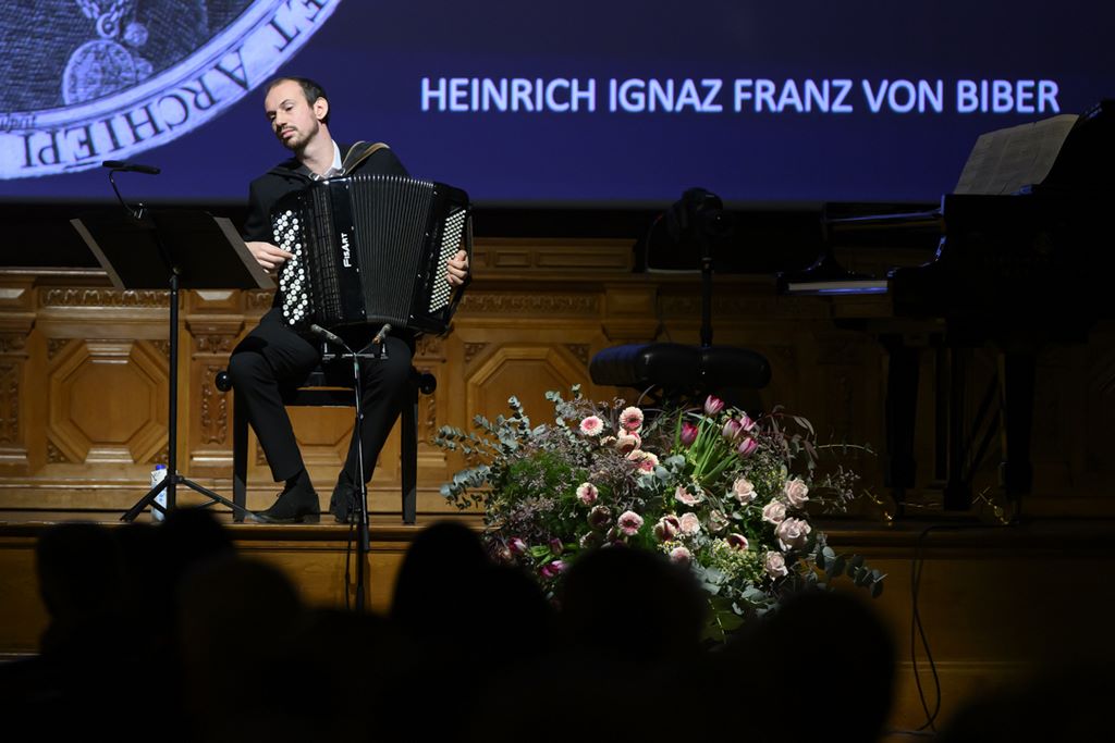 Monte-Carlo. Printemps des Arts. Noé Clerc à l'accordéon. Alice Blangero.